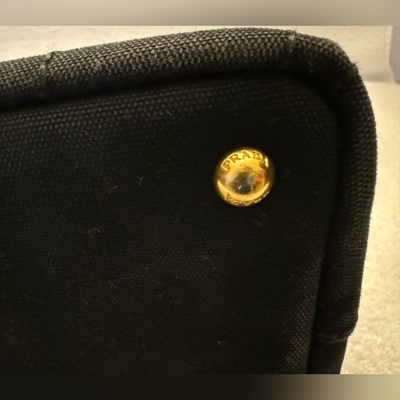 🚨SOLD🚨Prada Canapa Black Mini Canvas Handbag… - Picture 11 of 16